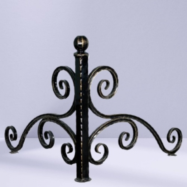 Ограда металлическая угловая № 1