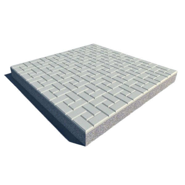 Бетон (10см) + тротуарная плитка м2